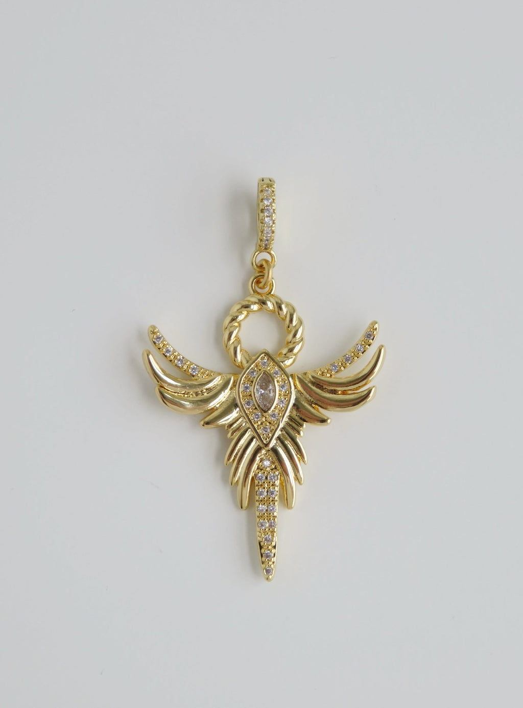 Phoenix Angel Charm on Diamond Clasp - Collective Awakening