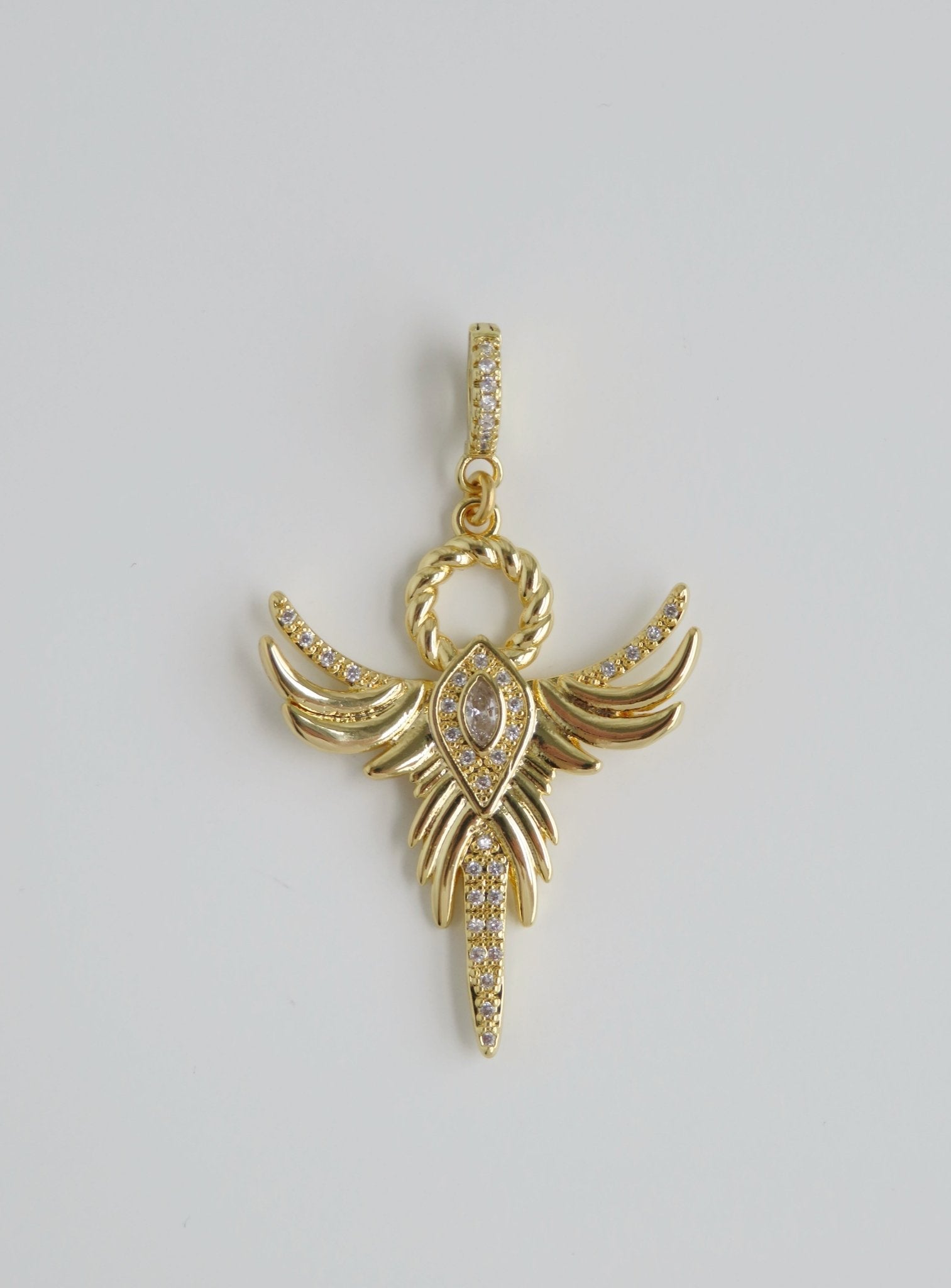 Phoenix Angel Charm on Diamond Clasp - Collective Awakening