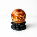 Crystal Sphere with Dark Lotus Stand | Original Kreateur Studio Design - Collective Awakening