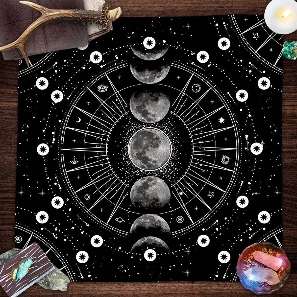 Moon Phase Altar Cloth - Collective Awakening