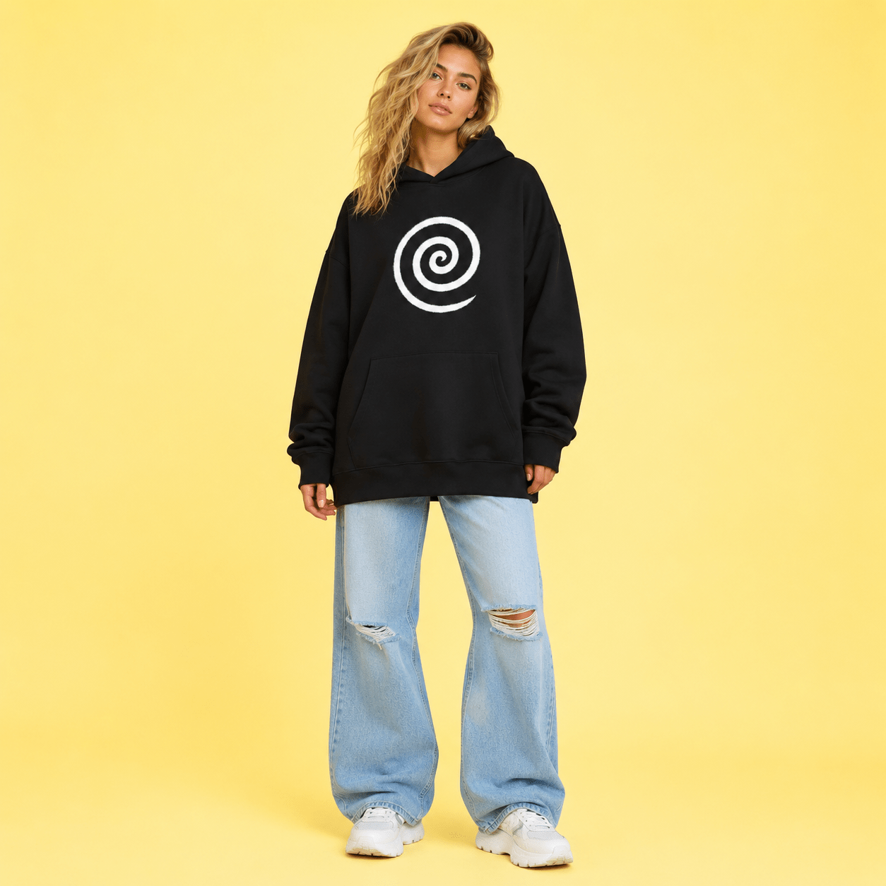 Divine Spiral Oversized Heavyweight Hoodie - Collective Awakening