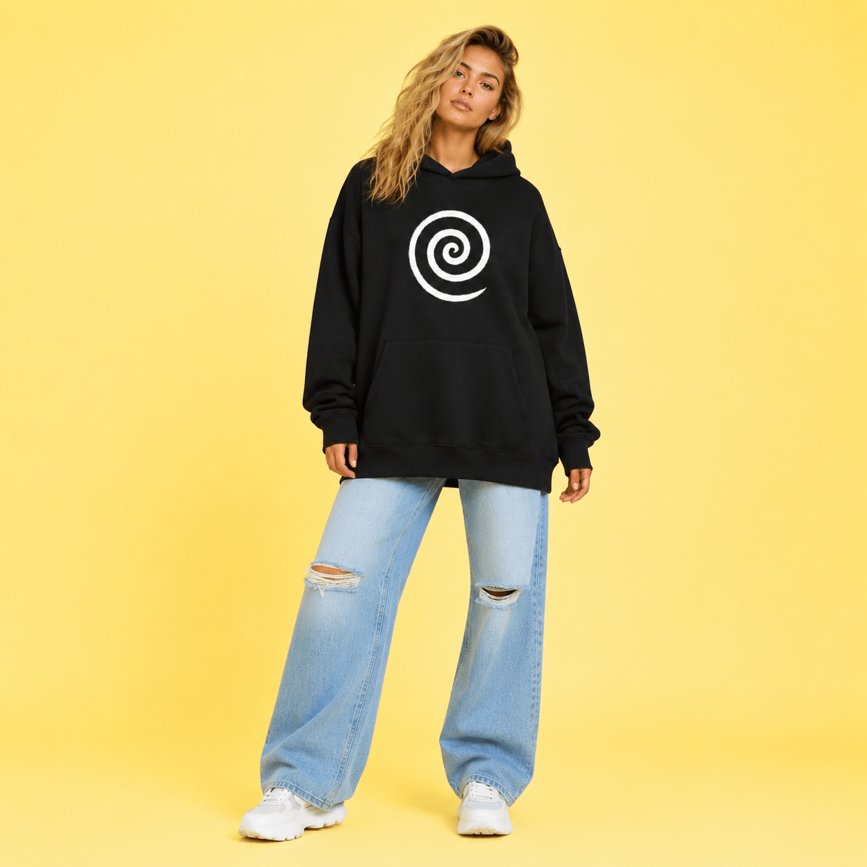 Divine Spiral Oversized Heavyweight Hoodie - Collective Awakening
