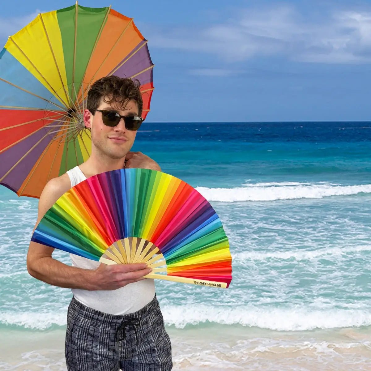 Rainbow Folding Fan - Collective Awakening