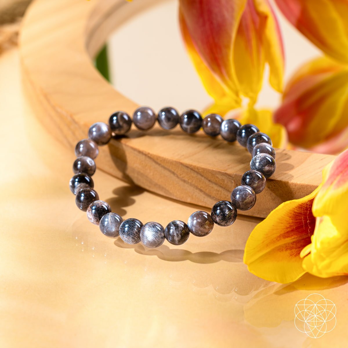The Empath’s Cord Cutter – Black Moonstone Bracelet - Collective Awakening