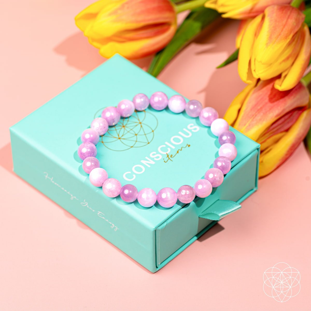 The Heart Reset - Rare Pink Kunzite Bracelet - Collective Awakening