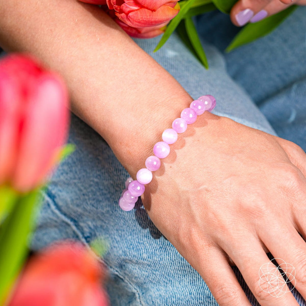 The Heart Reset - Rare Pink Kunzite Bracelet - Collective Awakening