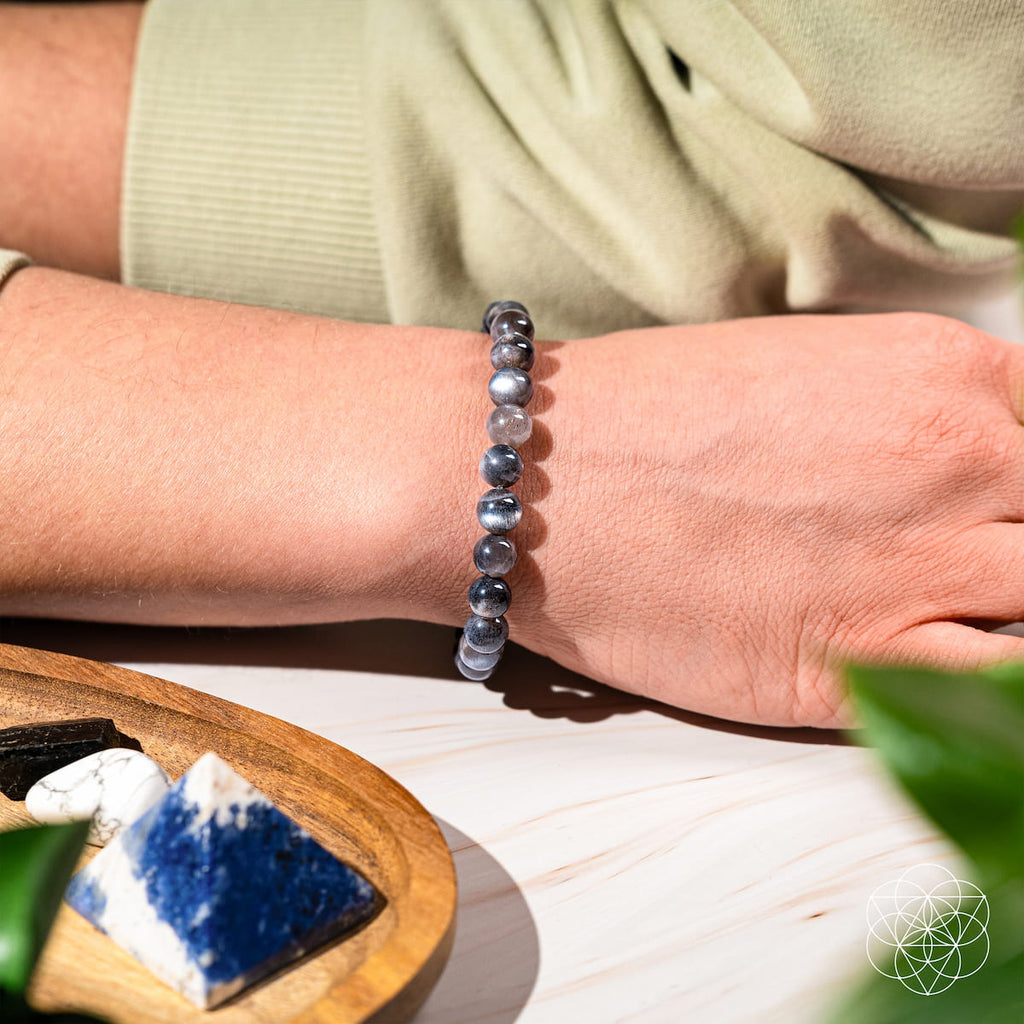 The Empath’s Cord Cutter – Black Moonstone Bracelet - Collective Awakening