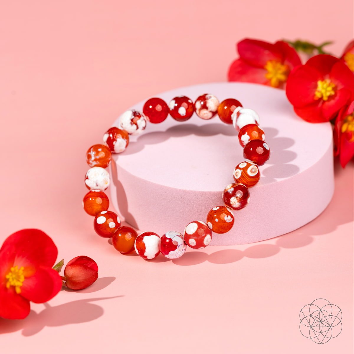 Feminine Force – Carnelian Orca Agate Bracelet - Collective Awakening