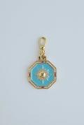 Turquoise Ray of Light Sun Pendant - Swivel Clasp - Collective Awakening