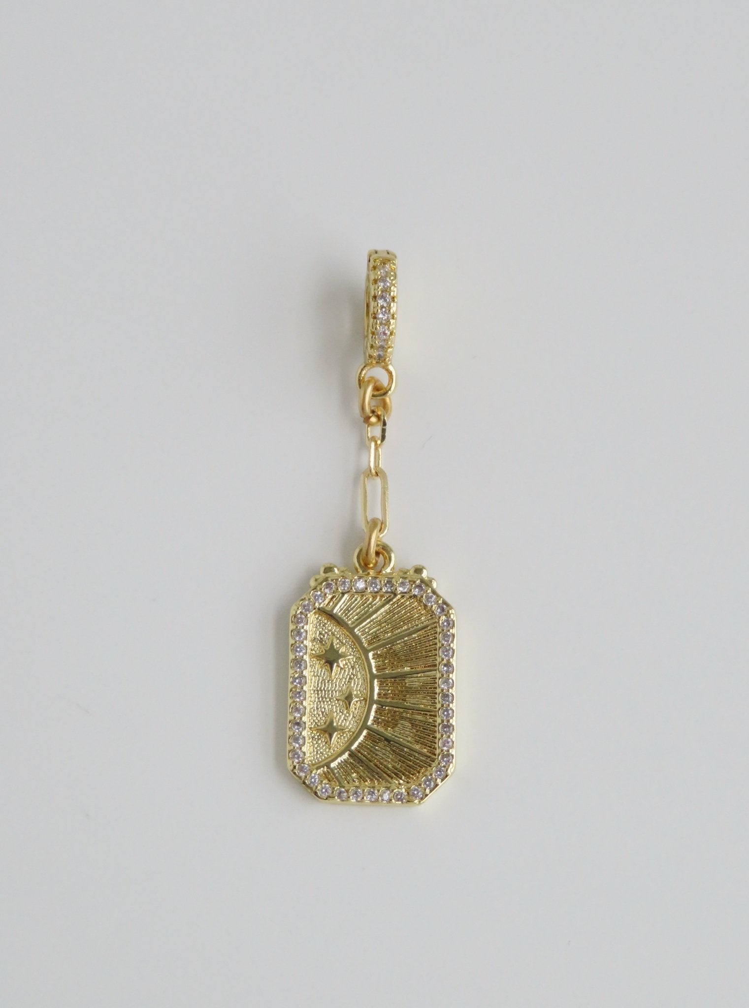 Ray of Light Diamond Hinged Clasp Chain Charms - Collective Awakening