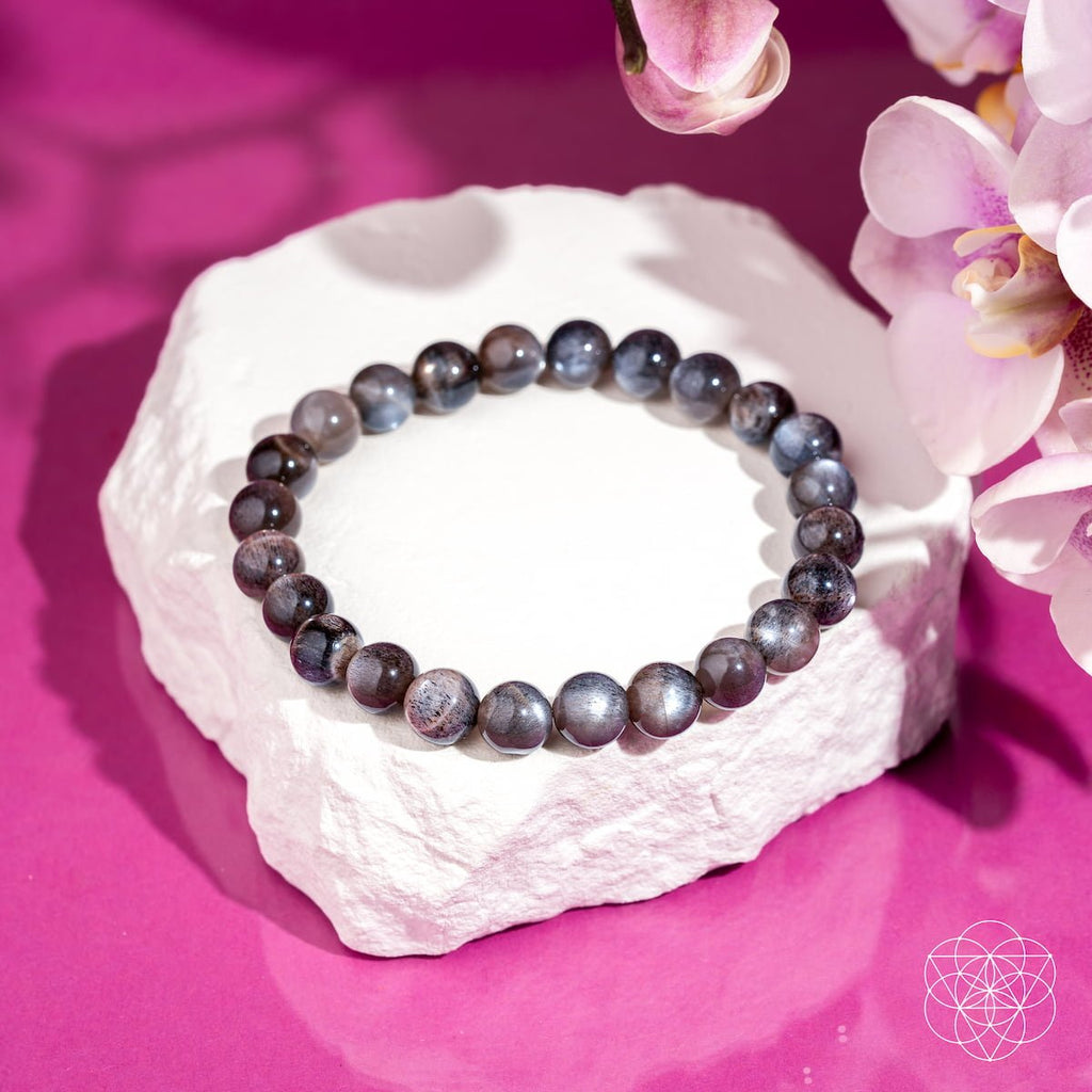 The Empath’s Cord Cutter – Black Moonstone Bracelet - Collective Awakening