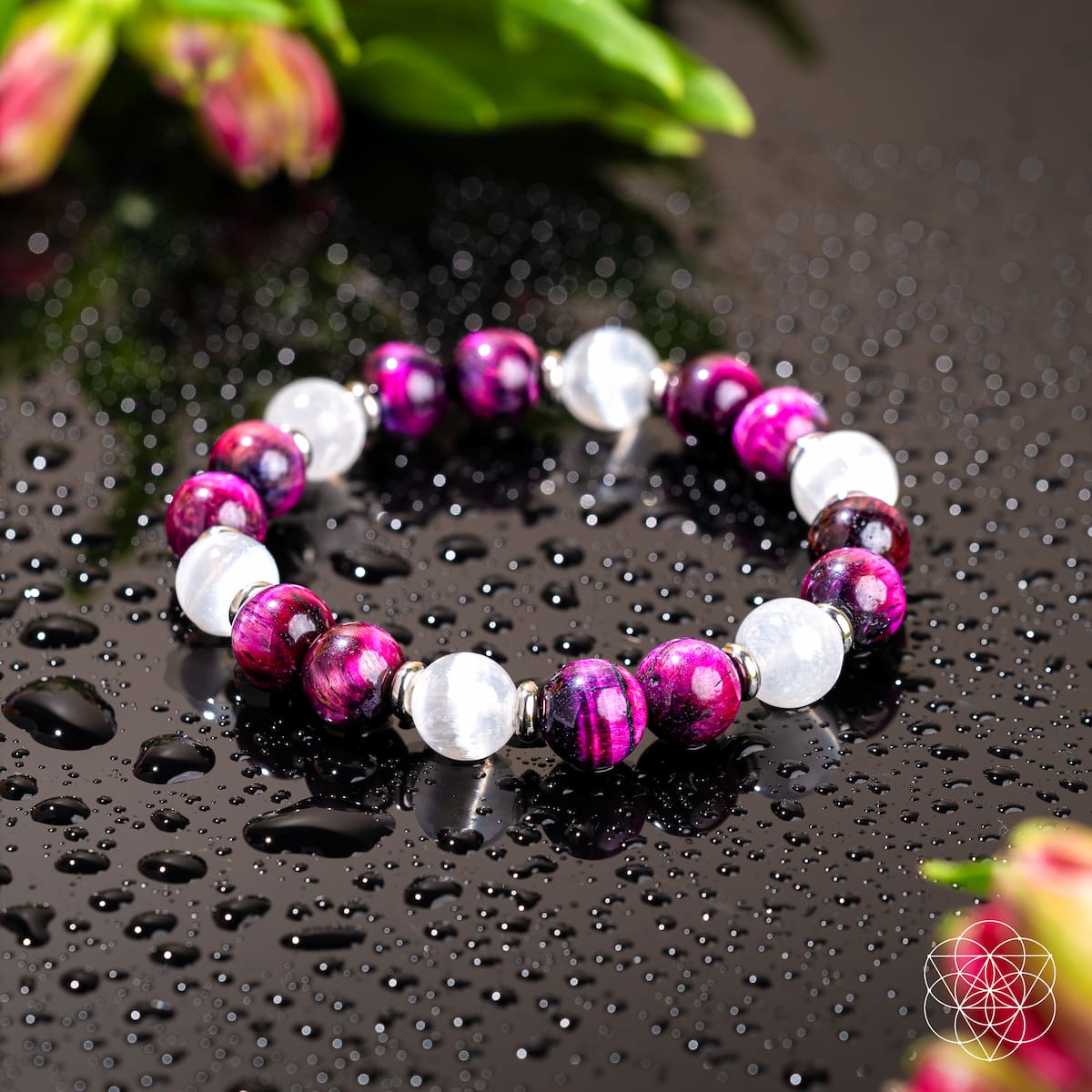 Shape Your Future – Pink Galaxy Tiger’s Eye Bracelet - Collective Awakening