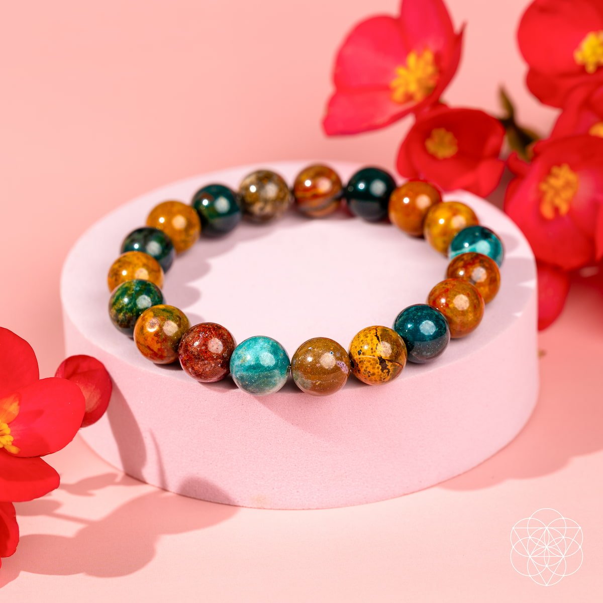 Quiet My Mind – Ocean Jasper Bracelet - Collective Awakening