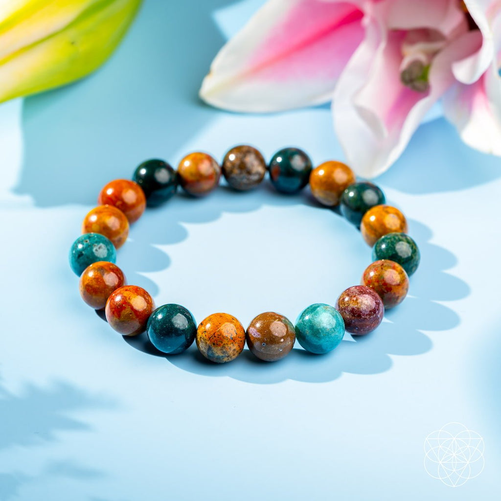 Quiet My Mind – Ocean Jasper Bracelet - Collective Awakening