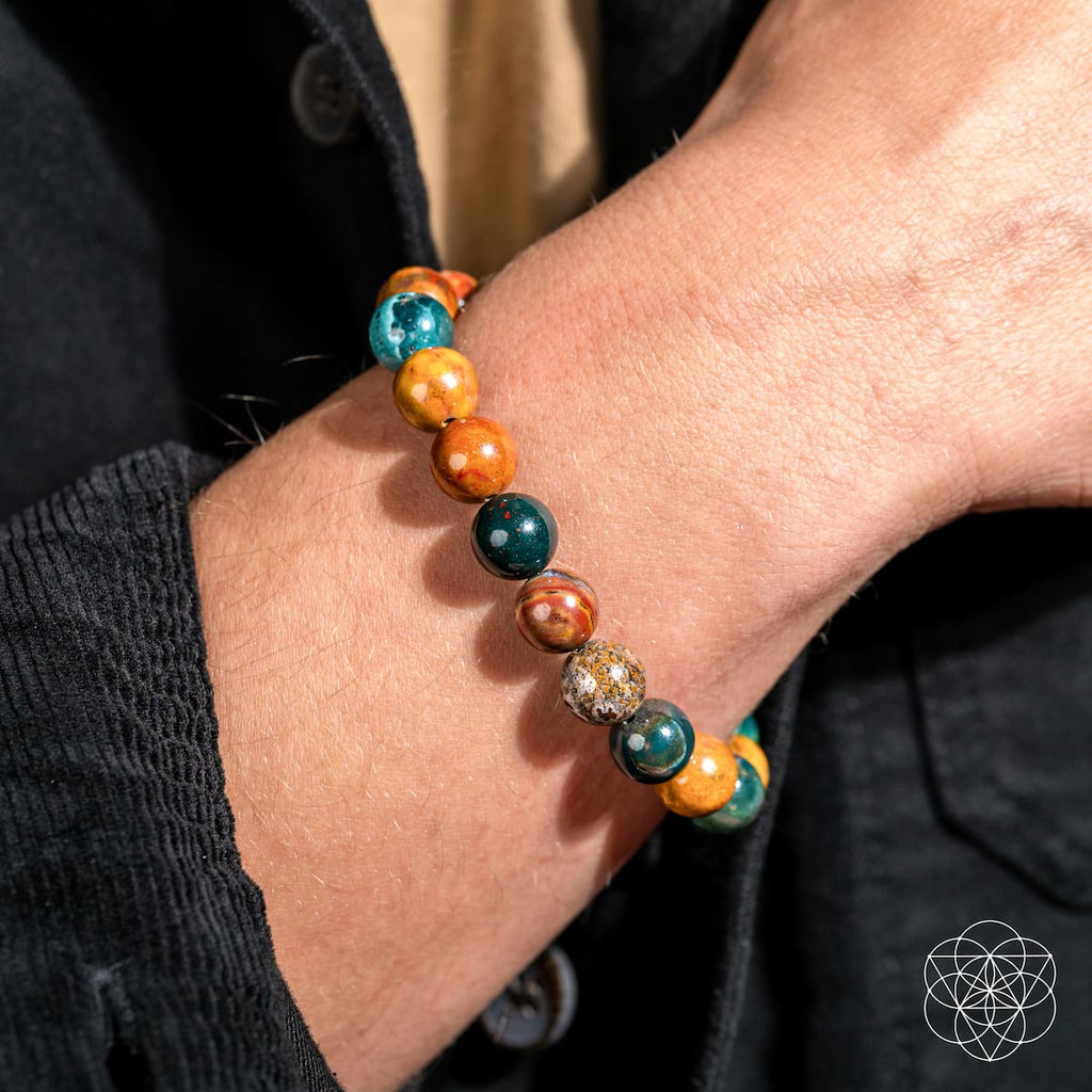Quiet My Mind – Ocean Jasper Bracelet - Collective Awakening