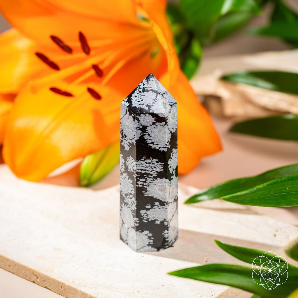 Spiritual Bodyguard - Snowflake Obsidian Point - Collective Awakening