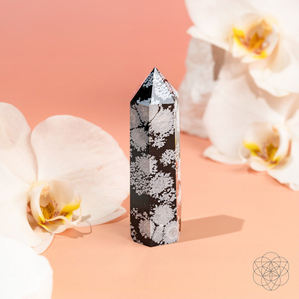 Spiritual Bodyguard - Snowflake Obsidian Point - Collective Awakening