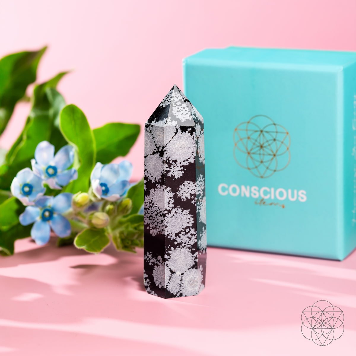 Spiritual Bodyguard - Snowflake Obsidian Point - Collective Awakening