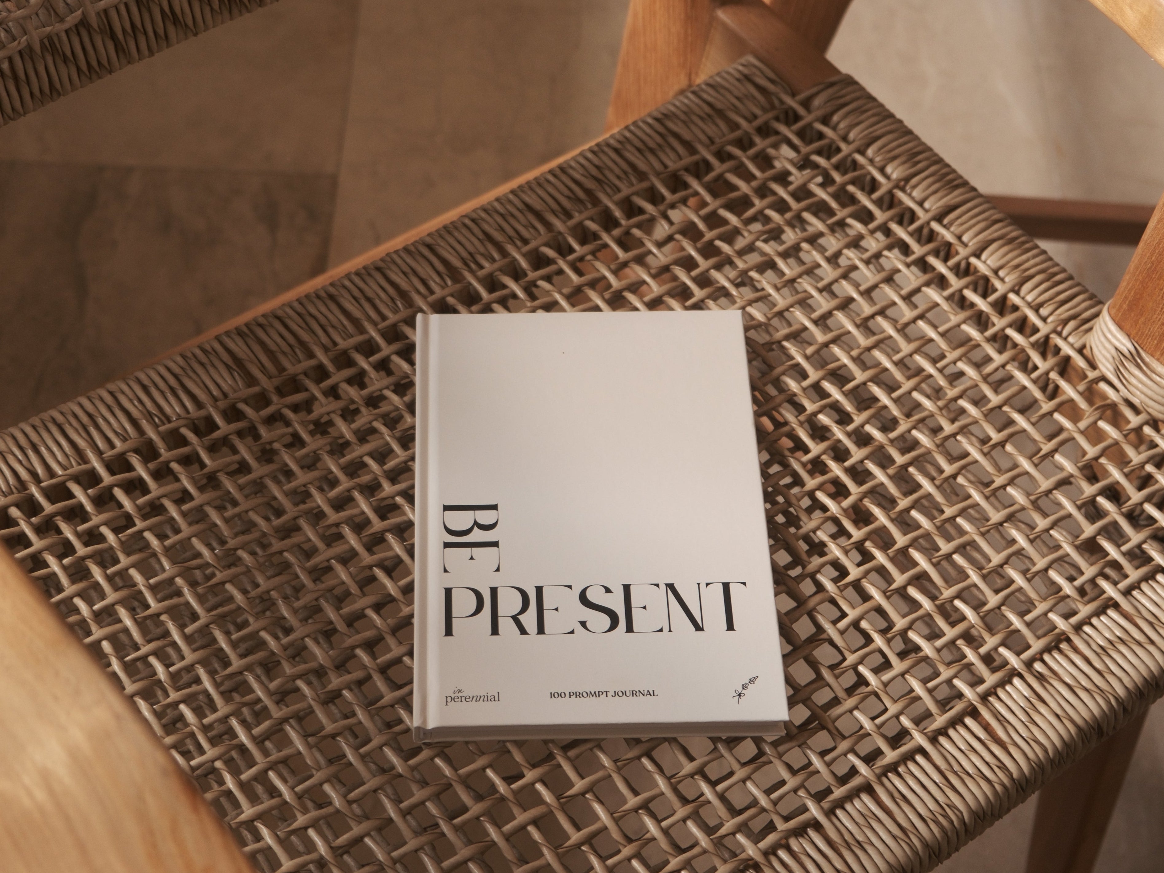 Be Present - 100 Guided Prompt Journal (Beige)