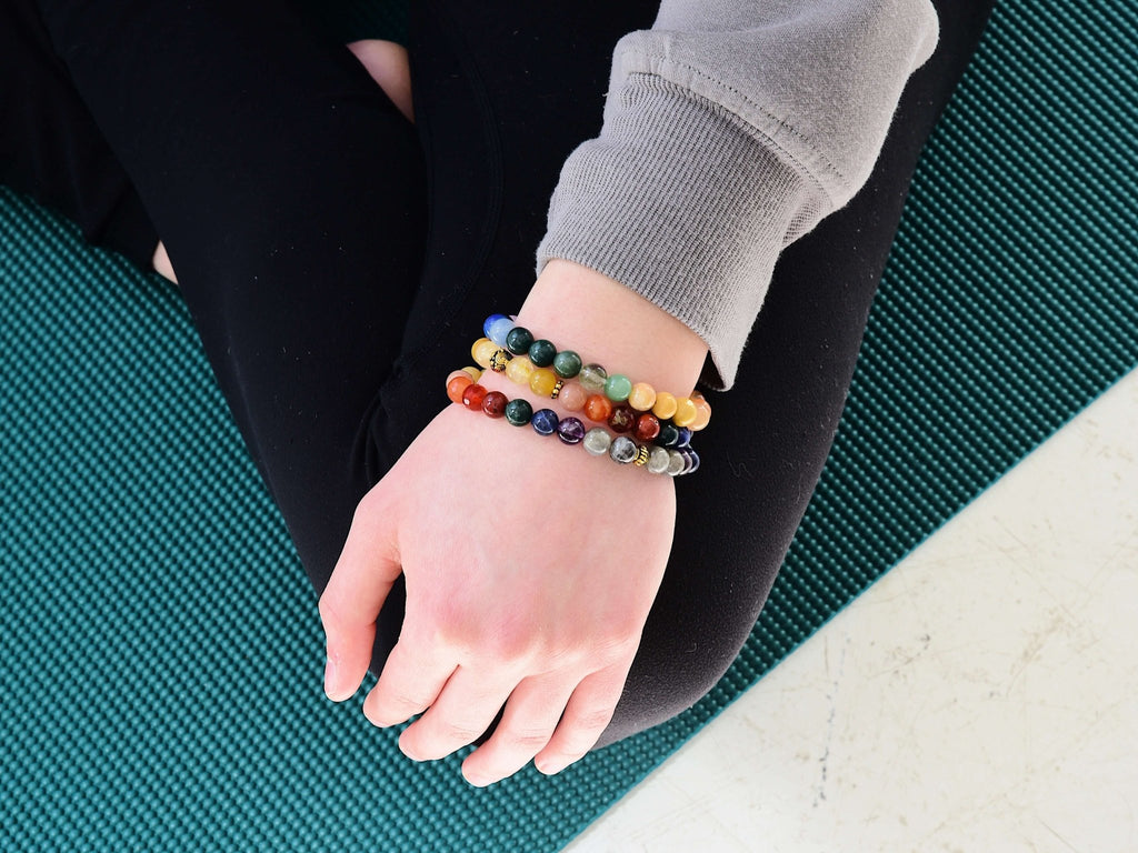 Rainbow Love Bracelet - Natural Gemstone Chakra Pride Bracelet - Collective Awakening