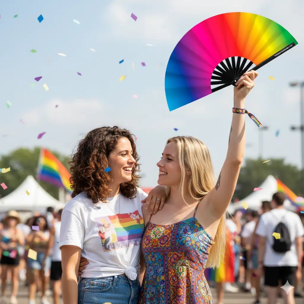 Rainbow Rave Fan (UV) - Collective Awakening