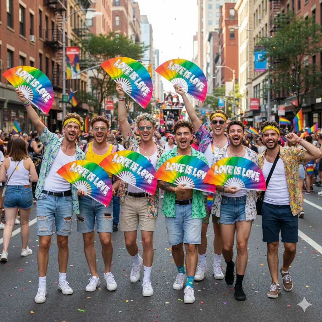 Love Is Love Rainbow Fan - Collective Awakening
