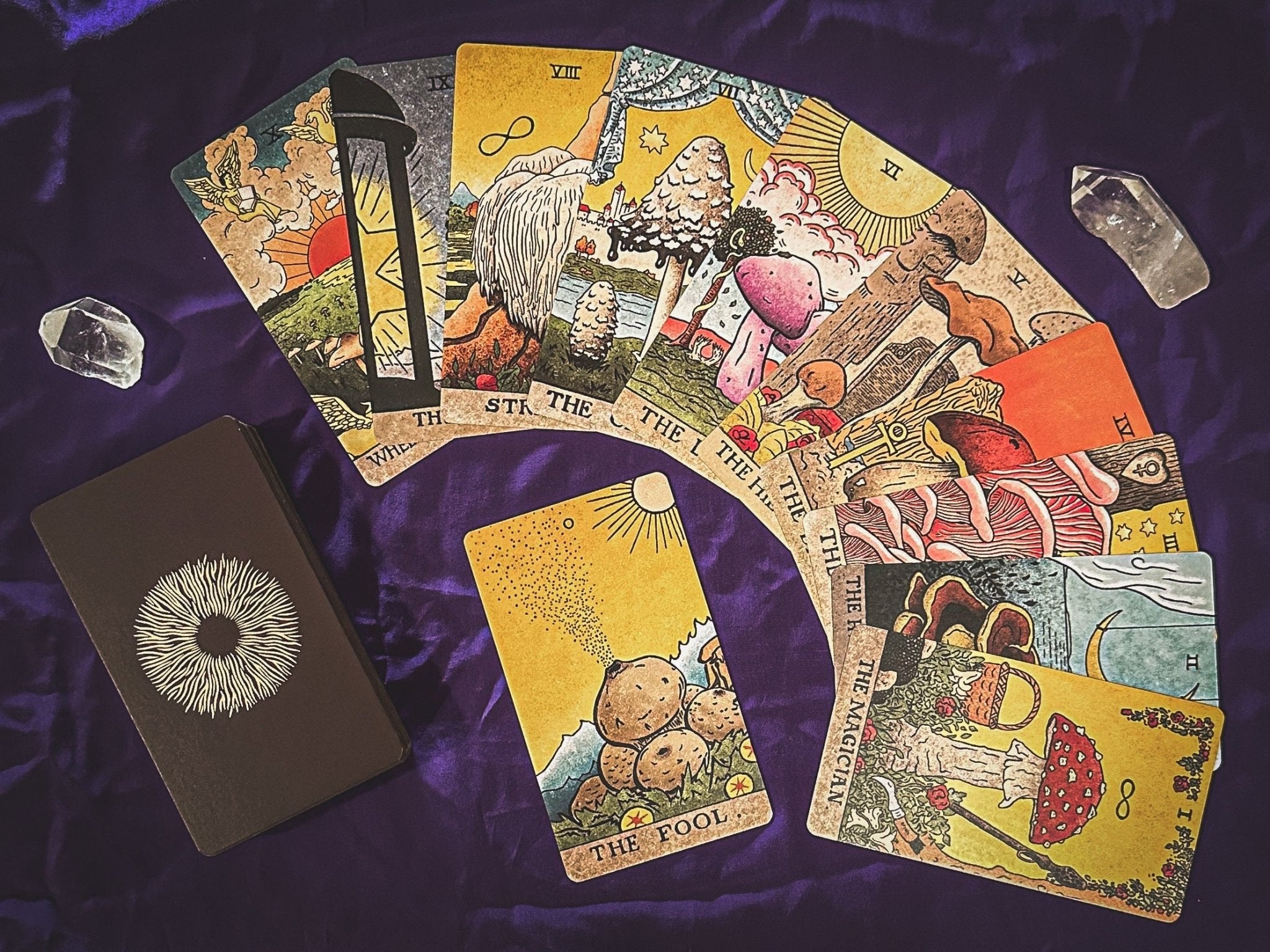 THE MUSHROOM HUNTER'S ARCANUM: A Tarot Deck for Mushroom Hunters - Collective Awakening