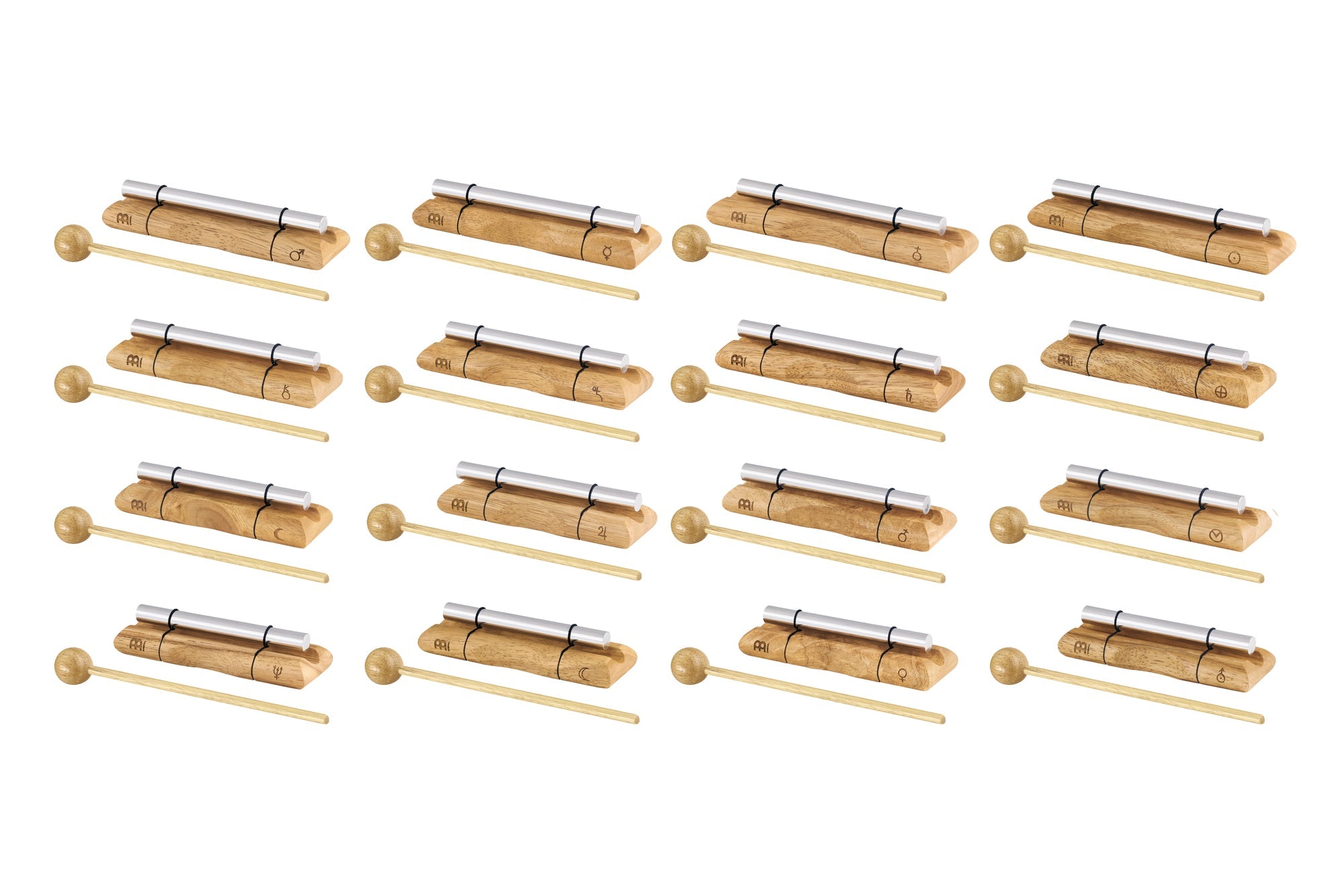 16 Energy Chimes Complete Planetary Set - Collective Awakening