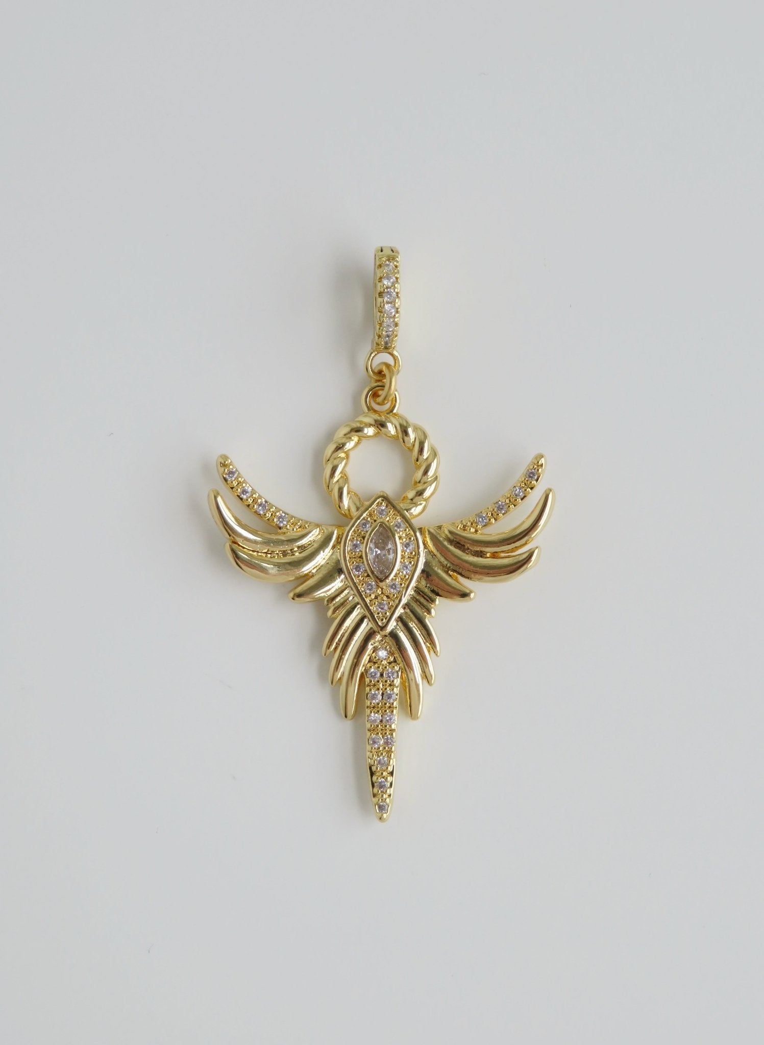 Phoenix Angel Charm on Diamond Clasp - Collective Awakening