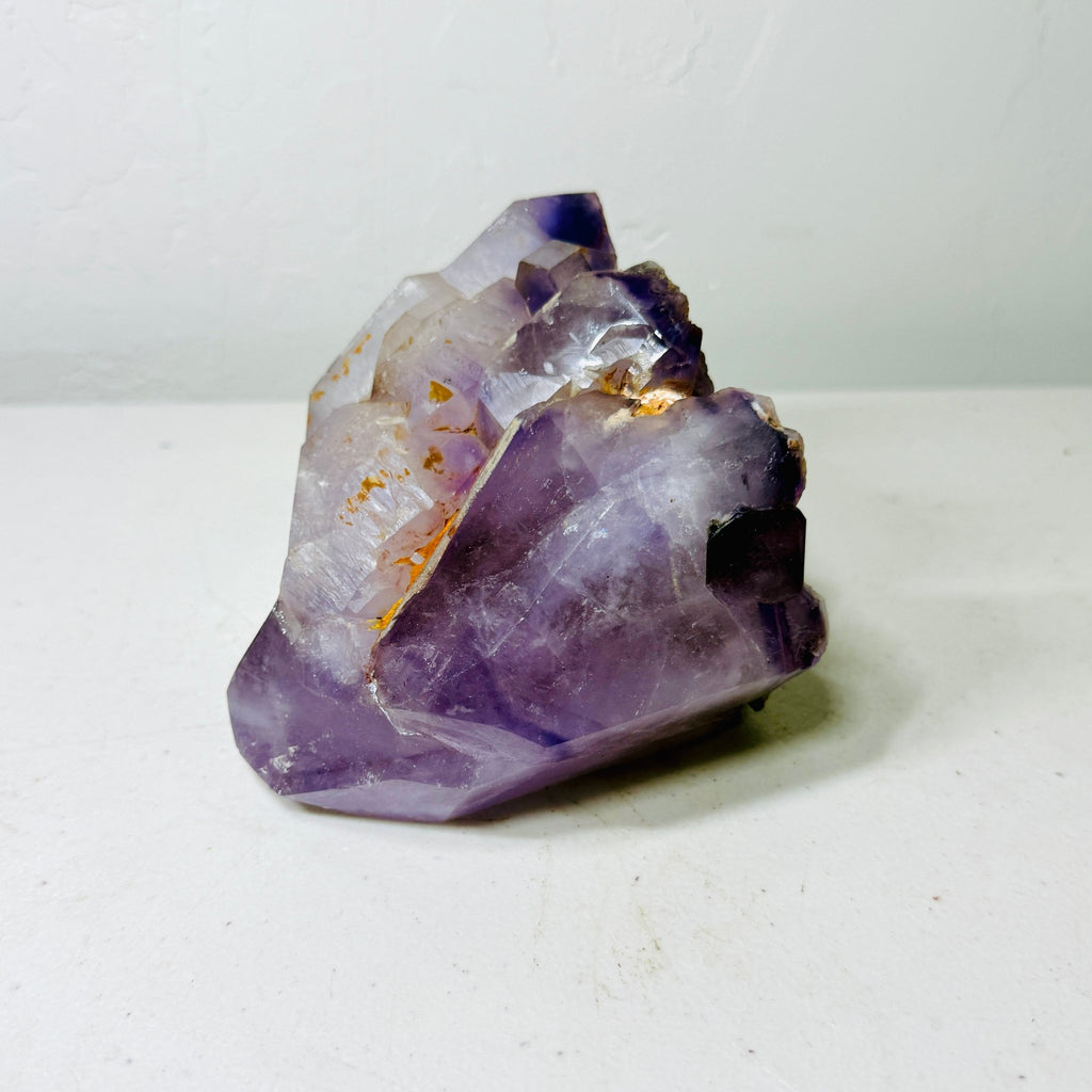 Unique Semi - Rough Amethyst Crystal Freeform with Organic Features & Natural Inclusions – 3.5 lbs - Collective Awakening
