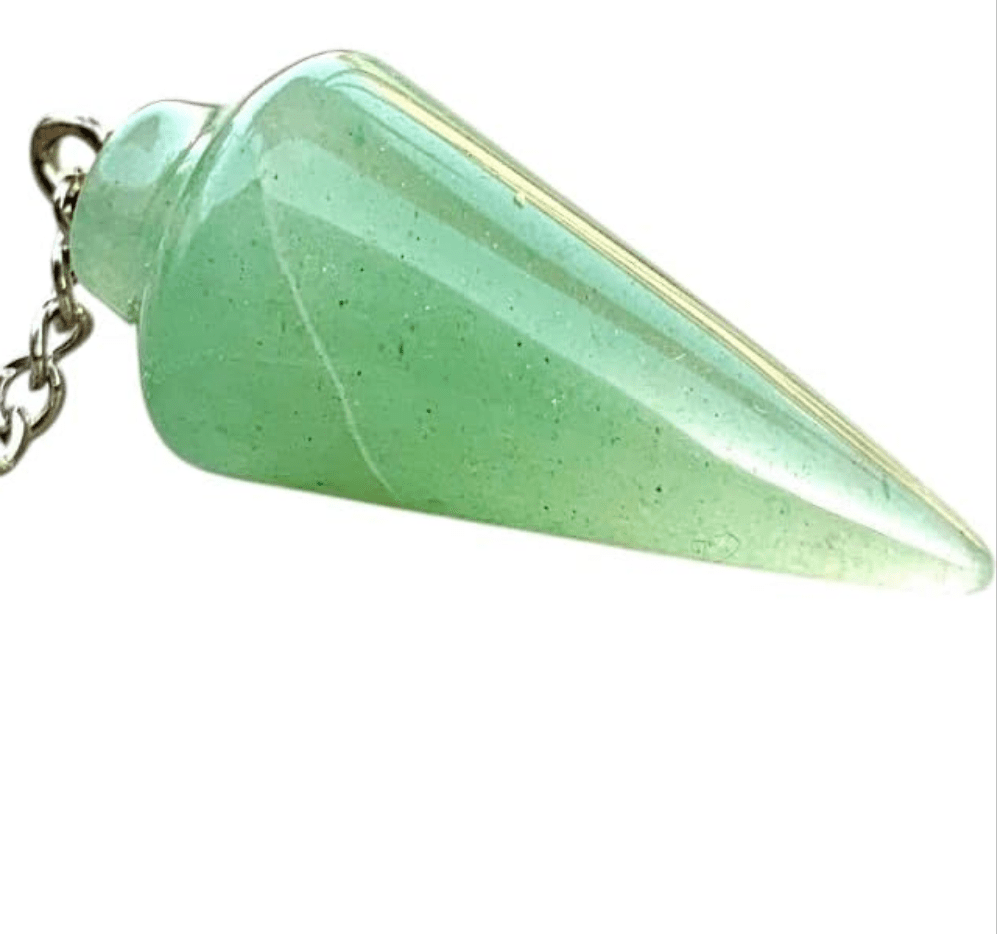 Natural Green Aventurine Pendulum with Mystery Charm | Bag Charm - Collective Awakening