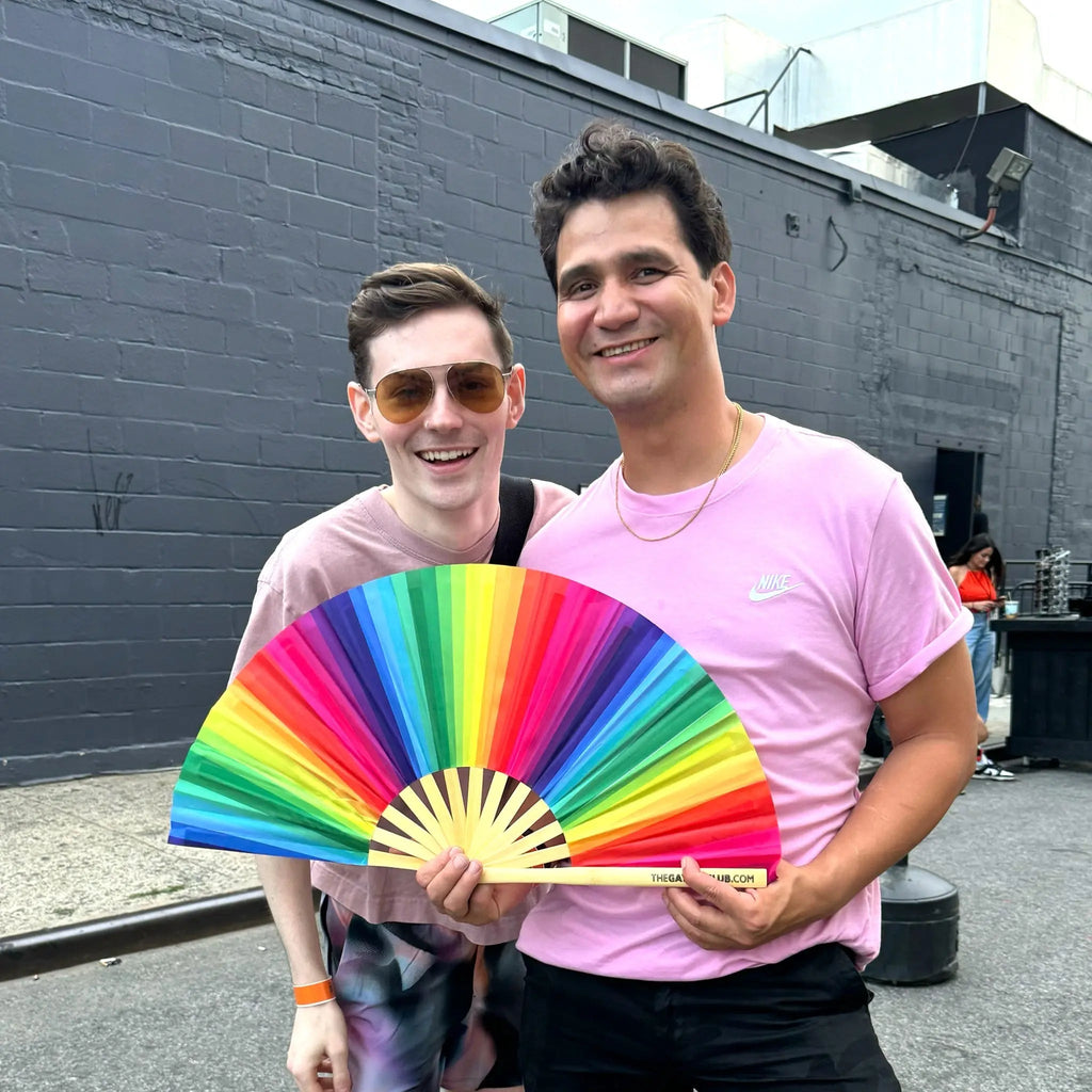 Rainbow Folding Fan - Collective Awakening