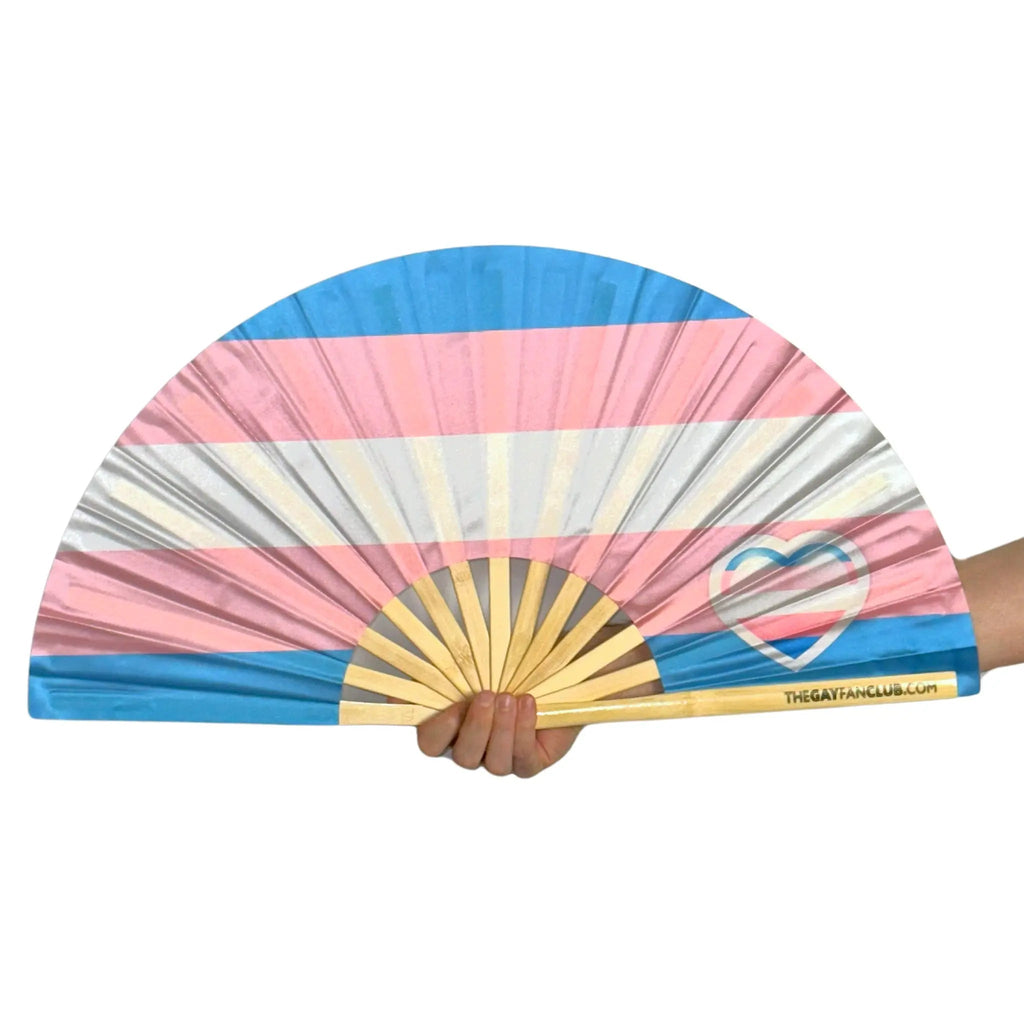 Trans Pride Flag Fan - Collective Awakening
