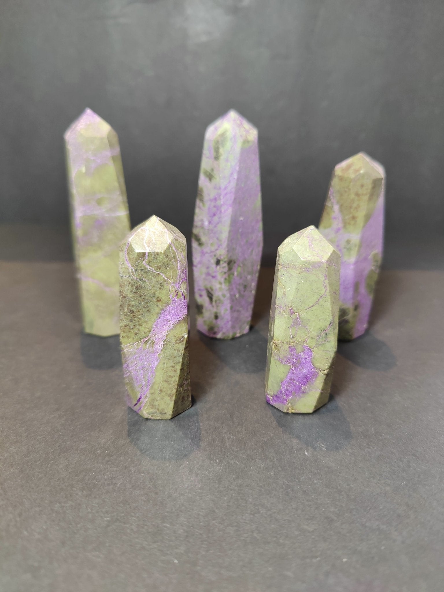 Atlantisite (Stichtite with Serpentine) Polished Tower Sculpture - Collective Awakening