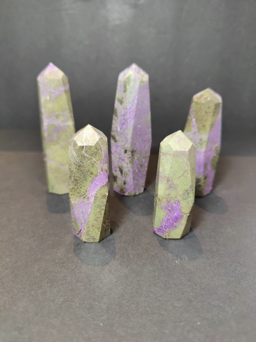 Atlantisite (Stichtite with Serpentine) Polished Tower Sculpture - Collective Awakening