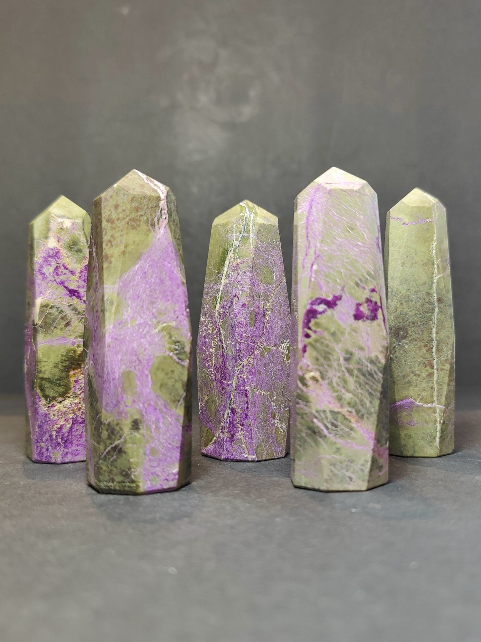 Atlantisite (Stichtite with Serpentine) Polished Tower Sculpture - Collective Awakening