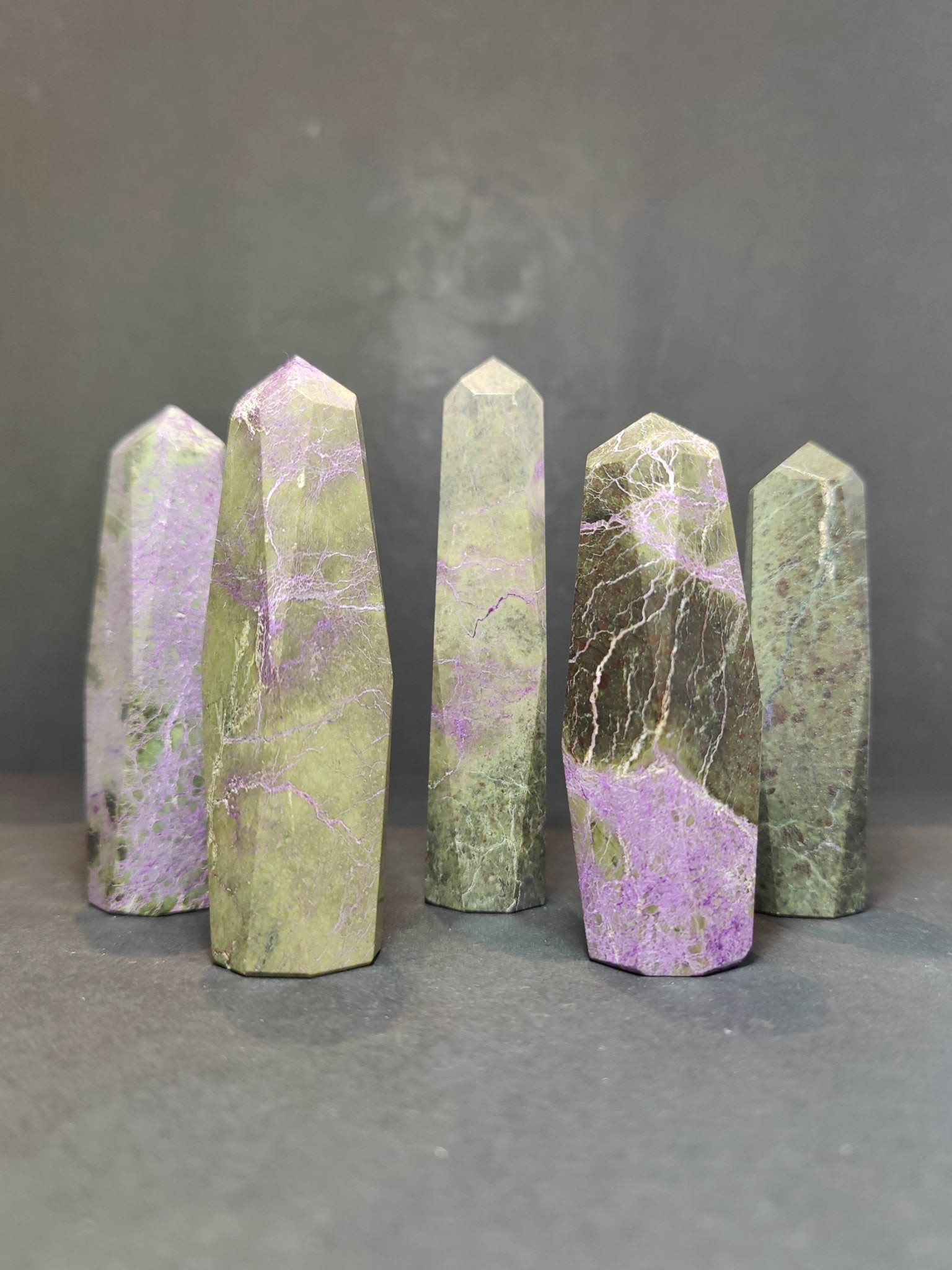 Atlantisite (Stichtite with Serpentine) Polished Tower Sculpture - Collective Awakening