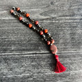 Root Chakra Meditation Mala - 27 Beads of Red Jasper & Hematite - Collective Awakening