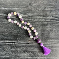 Third Eye Chakra Meditation Mala – 27 Beads of Fluorite & Amethyst - Collective Awakening
