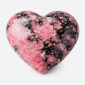 Rhodonite Crystal Heart Carving – Polished Statement Stone - Collective Awakening