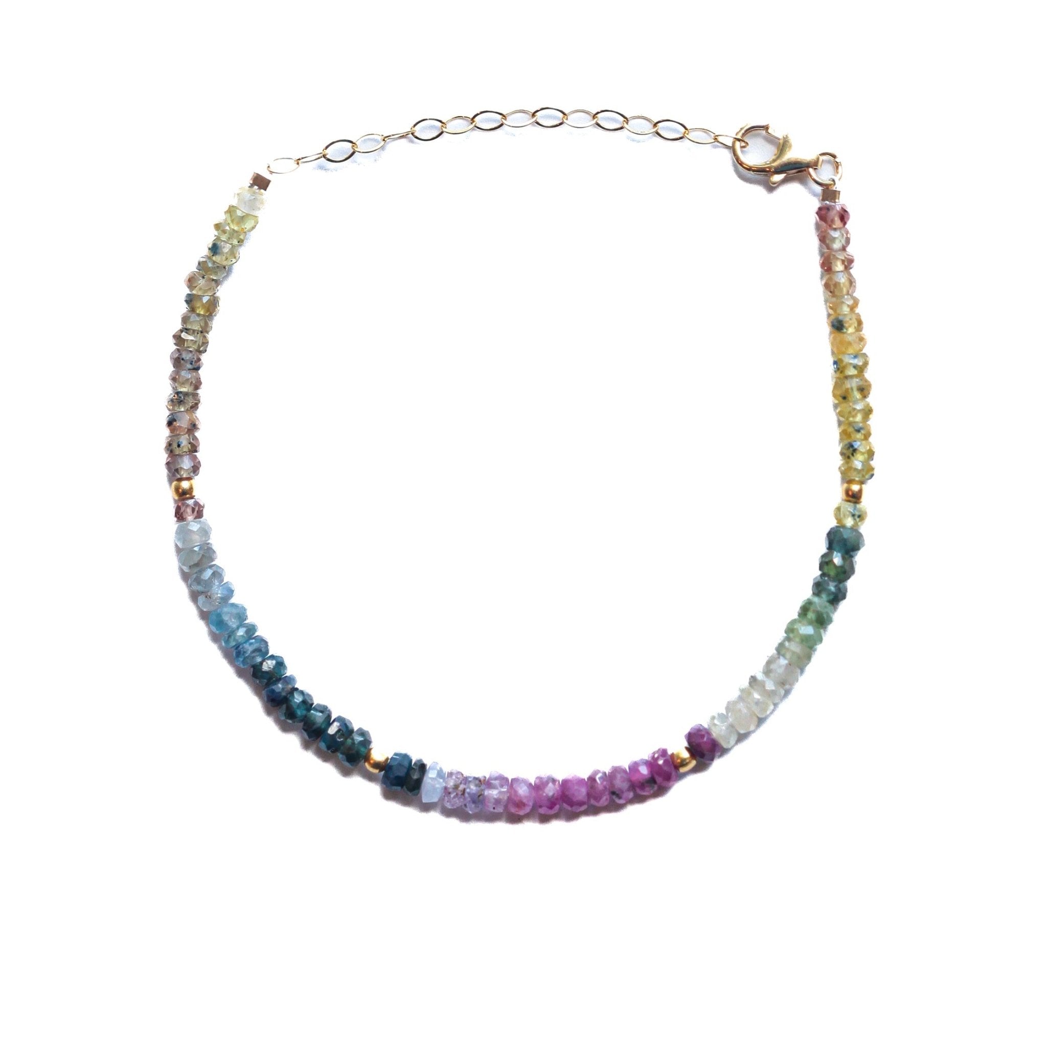 Rainbow Sapphire Beaded Bracelet - Collective Awakening