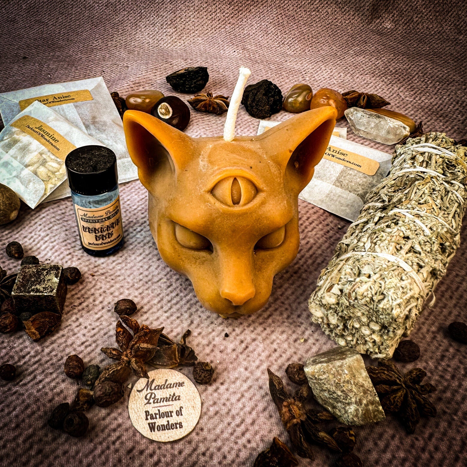 Psychic Eye Candle Spell Kit - Intuition & Psychic Abilities