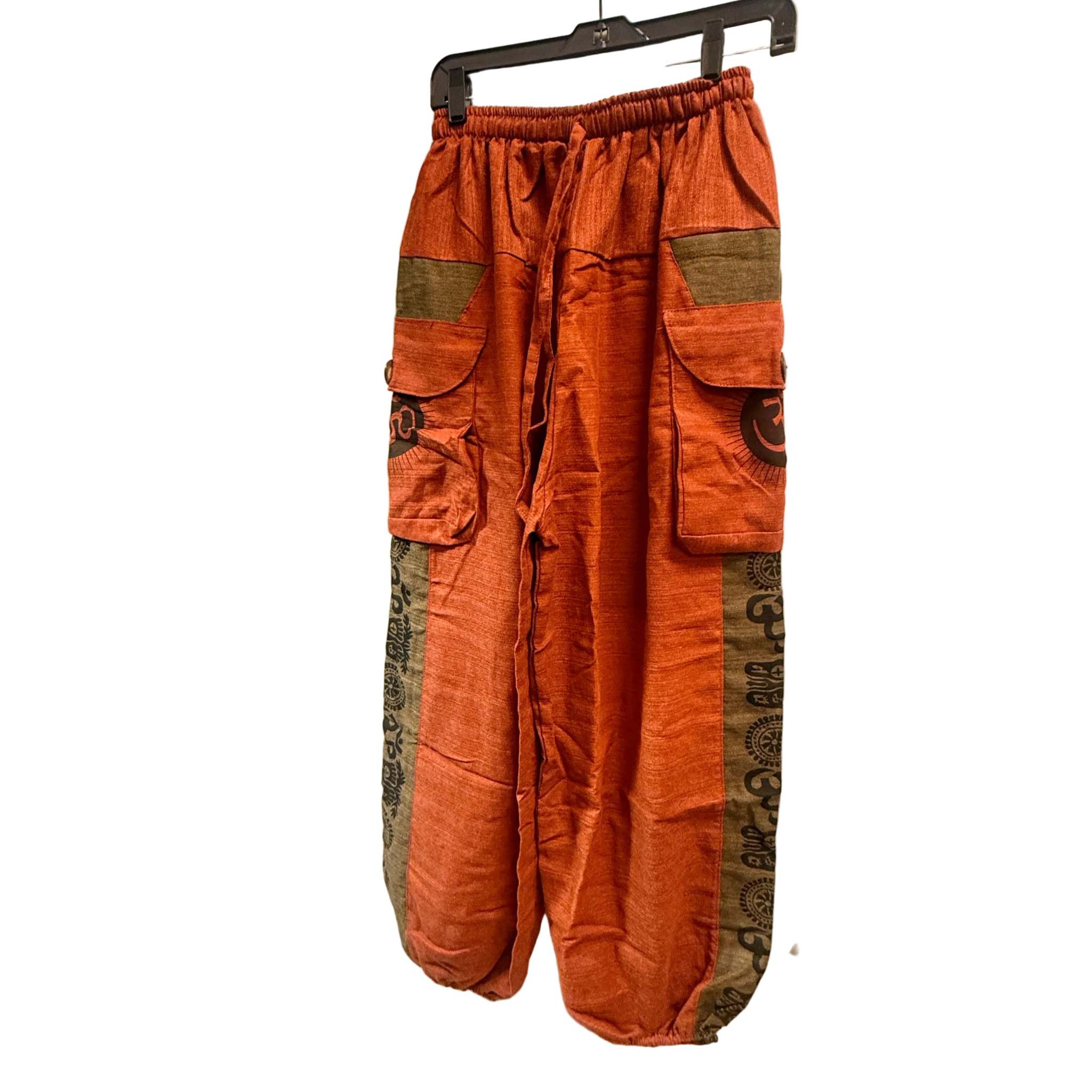 Unisex Cotton Om Cargo Pants - Collective Awakening