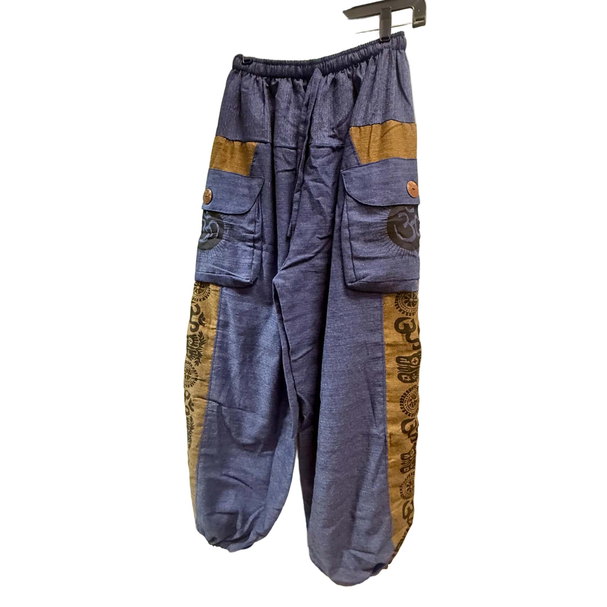 Unisex Cotton Om Cargo Pants - Collective Awakening