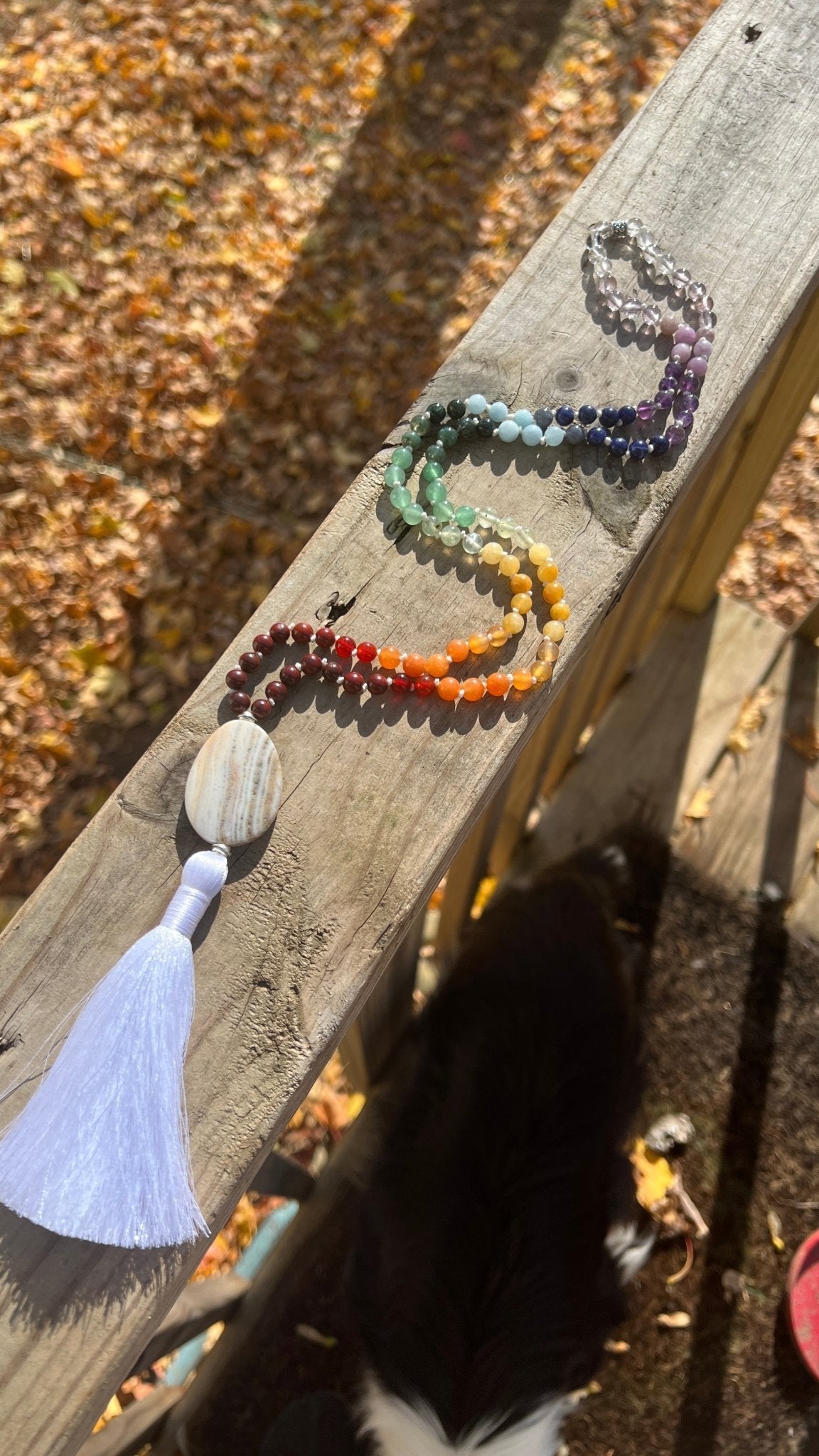 Rainbow Meditation Mala – 108 Beads for Chakra Alignment & Energy Flow - Collective Awakening