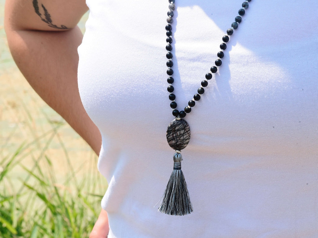 Inner Strength Meditation Mala – 108 Beads for Protection & Clarity - Collective Awakening
