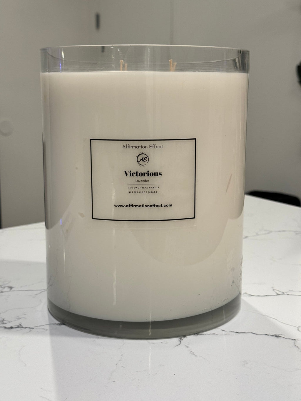 Lavender "Victorious" Affirmation Candle - 190 oz (MADE TO ORDER) - Collective Awakening