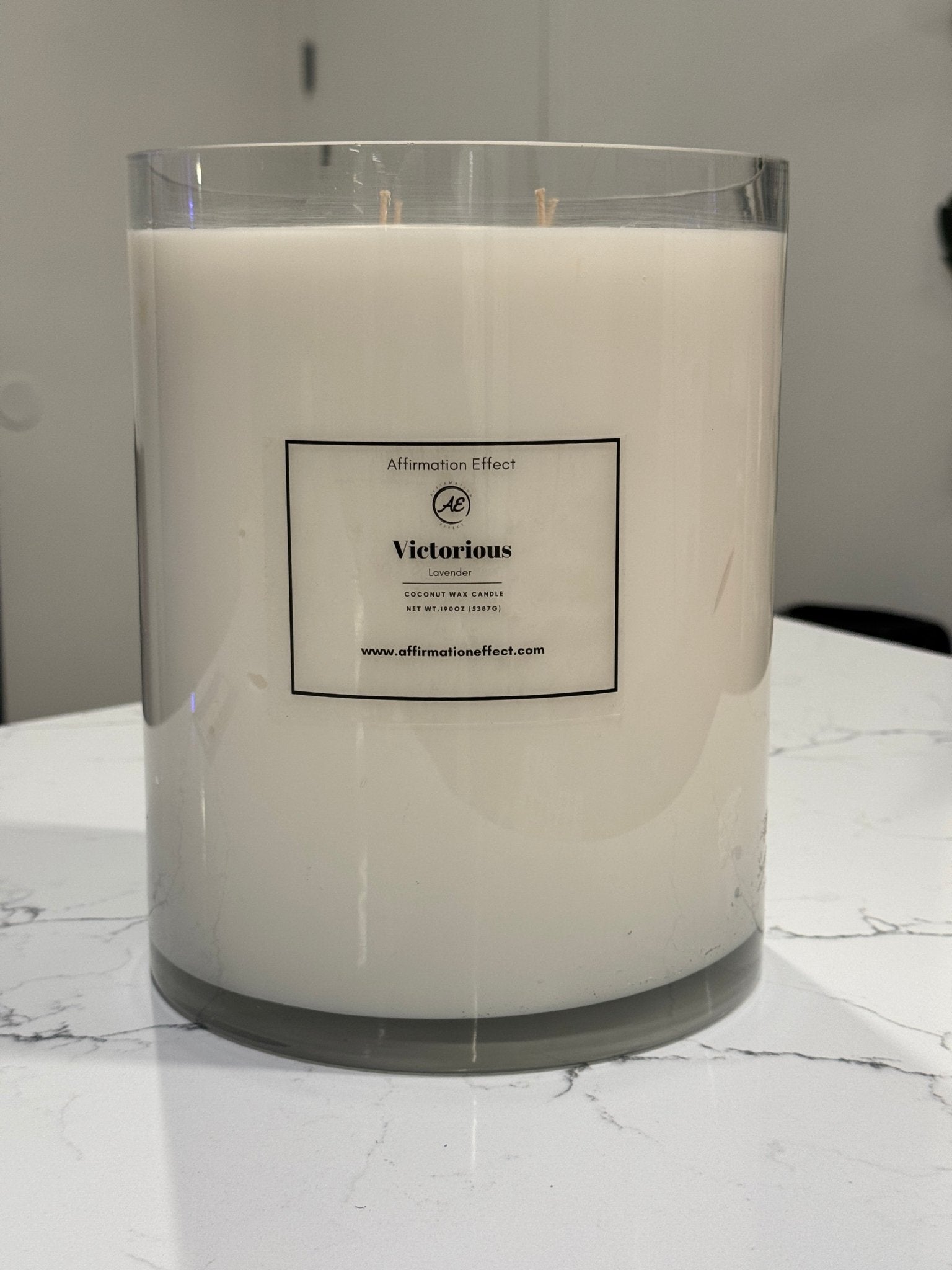 Lavender "Victorious" Affirmation Candle - 190 oz (MADE TO ORDER) - Collective Awakening