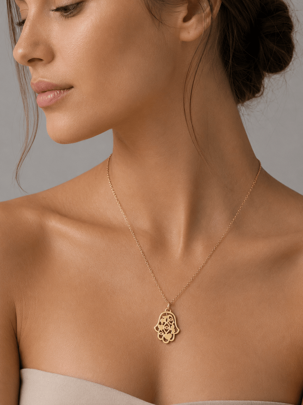 Mia Good Luck Hamsa Necklace - Collective Awakening