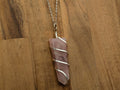 Rose Quartz Spiral Wrap Necklace - Collective Awakening